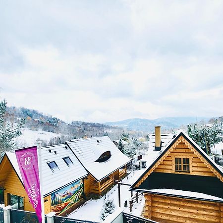 Apartmán Stylowe Beskidy - Luksusowe Domki Z Saunami I Jacuzzi Mutne Exteriér fotografie