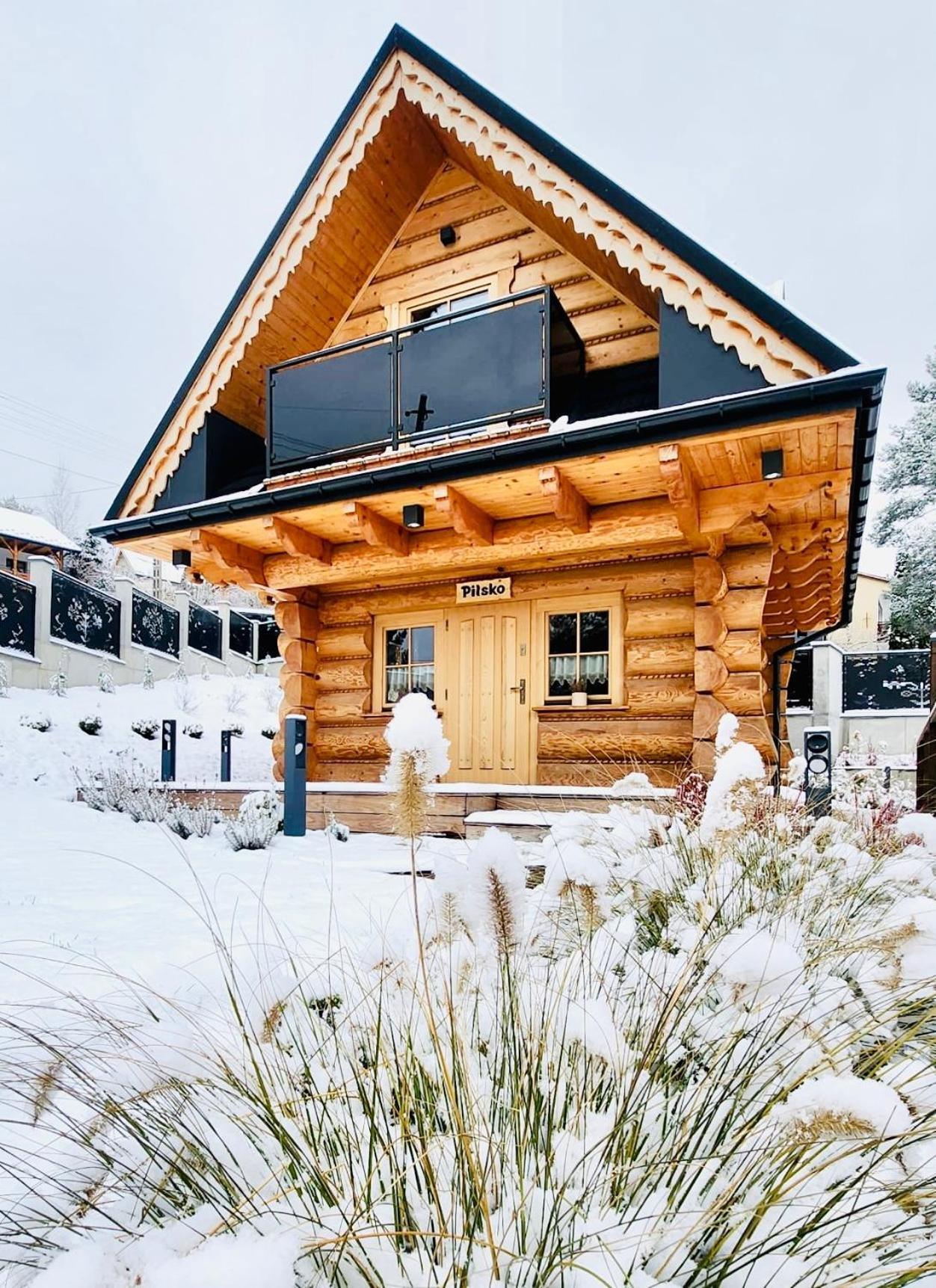 Apartmán Stylowe Beskidy - Luksusowe Domki Z Saunami I Jacuzzi Mutne Exteriér fotografie